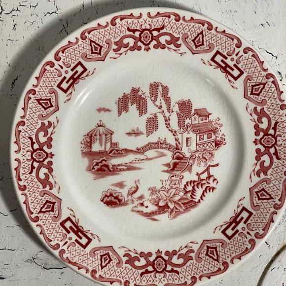 4 Royal Swan English Canton 71/8” Bread Plates - Picture 4 of 10